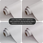 FUKU MON White Gray Grasscloth Fabric Wallpaper 23.6" X 393" Thick Classic - Image 5