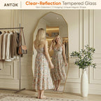 Antok Full Length Mirror, Free Standing Wall Mounted or Leaning Full Body Mirror - Image 4