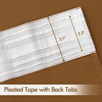 MIULEE Golden Brown Back Tab Blackout Curtains 84 Inch Length 2 Panels Set - Image 4