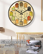 Decorative Wall Clocks Batterys Operated, Retro Wall Clock - Image 2