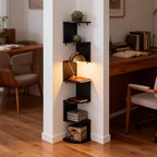 No-Drill Corner Shelf Wall Mount, 7-Tier Floating Corner Bookshelf - Image 9