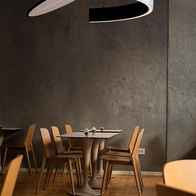 Gray Concrete Wallpaper 15.7in x 360in, Dark Gray Cement Contact Paper 3D Matte - Image 3