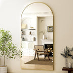HARRITPURE 71"x30" Arched Full Length Mirror Free Standing Leaning Hanging - Image 8