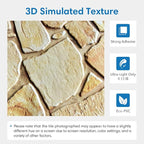 COMSTICKC 3D Faux Stone Wall Panel Peel and Stick Wall Stickers, Not Real Stone - Image 3