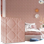 Velvet 3d wall panels for Interior wall Decor peel and stick, Soundproof by Unknown