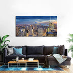 Extra Large New York City Wall Art NYC Skyline Office Wall Decor Sunset - Image 4