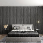 CHIHUT Charcoal Wood Panels for Wall 12"x79" Sound Absorbing Herringbone Wood - Image 2