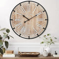 24 Inch Large Farmhouse Wall Clock by UPPER+DECOR