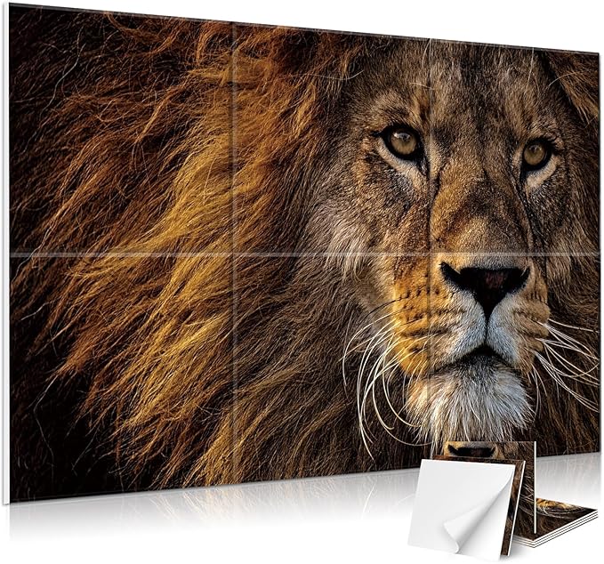 JBER 6 Pack Art Acoustic Panels, 72×48 Inches Soundproof Wall Panels, Large by JBER