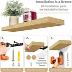 Sorbus Floating Shelves for Wall - Image 4