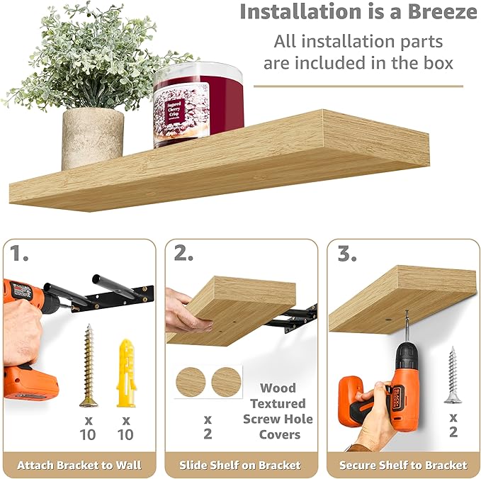 Sorbus Floating Shelves for Wall - Image 4