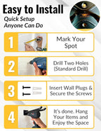 Ladder Hangers Set of 4 for Garage Wall - Image 5