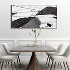 Abstract Wall Art Home Wall Decor Black and White Framed Canvas painting - Image 5