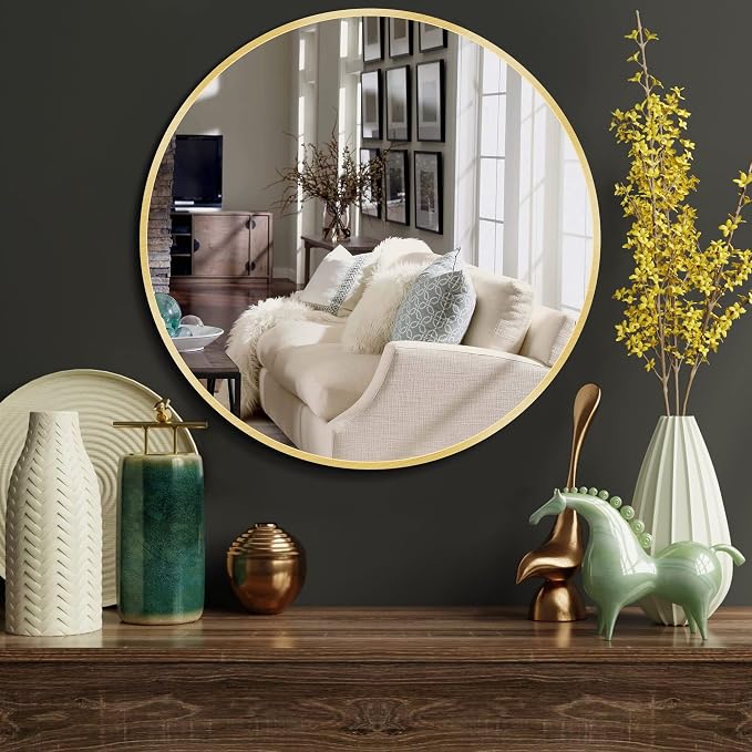 Itrue Round Gold Mirror 36 Inch - Image 6
