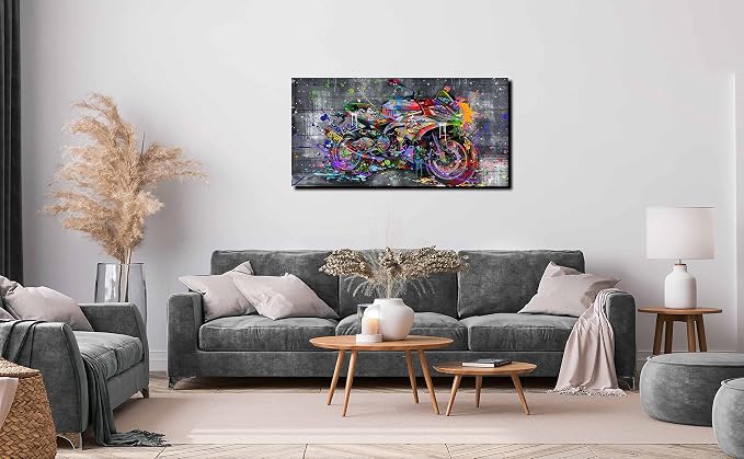 SIXTTART Graffiti Motorcycles Wall-Art - Image 3