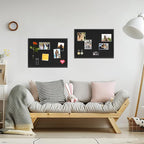 DAHAPYBOO Cork Board with Linen Black 2Pack, Bulletin Board 23"x17", Corkboards - Image 4