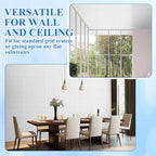 Nuanchu 32 Pcs 3D Slat Wall Panels, Paintable Waterproof Textured Tiles - Image 6