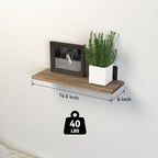 DOLLFIO Floating Shelves, 5 Sets Wall Shelves, Wood Floating Shelves - Image 3