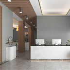 Haimin Fabric Wallpaper Textured Contact Paper Gray Grasscloth Wallpaper Peel - Image 5