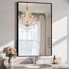 TRAHOME Bathroom Vanity Mirror for Wall, HD Shatterproof Glass, Hangs by TRAHOME