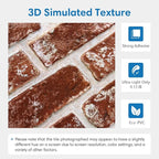COMSTICKC 3D Faux Brick Wall Panels Peel and Stick, Small Size Thin PVC Fake - Image 3