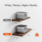 YUFLINX 16’’Rustic Brown Floating Shelves - Image 3