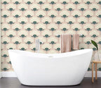 CiCiwind 17.3"×393.7" Wallpaper Peel and Stick Pink Boho Wall Paper Floral - Image 6