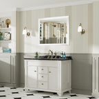 40x32 Inch White Bathroom Mirror - Image 4