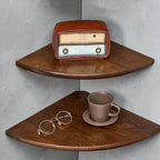Corner Shelves, Floating Corner Shelf, Round End by Coamily