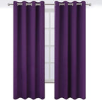 LEMOMO Blackout Curtains 66 x 84 inch/Purple Curtains Set of 2 Panels/Thermal - Image 2