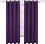 LEMOMO Purple Thermal Blackout Curtains/52 x 108 Inch/Set of 2 Panels Room - Image 2