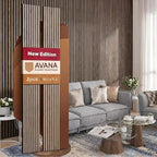 Avana Acoustic Wood Wall Panels –93.2x11.25 Inch Panels – Fits 94x12 Layout – by AvanaHome