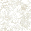 Ismoon Large Floral Peel and Stick Wallpaper Boho Beige/Coffee Contact Paper by Ismoon