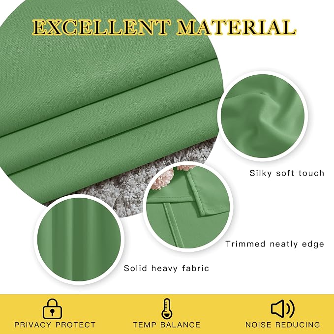 NICETOWN Blackout Window Curtain 90 inch Length - Image 3
