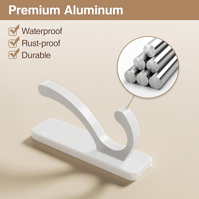 pickpiff Adhesive Wall Hooks for Towels - Image 8