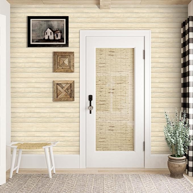 COMSTICKC Peel and Stick Faux Wood Wall Sticker Wall Panels, Ultra-Light Thin - Image 8