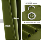 MIULEE Blackout Curtains for Bedroom Living Room 2 Panels, Thermal Insulated - Image 4