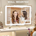 ROLOVE Vanity Mirror with Lights, LED Makeup Mirror, Touch Screen Control - Image 5