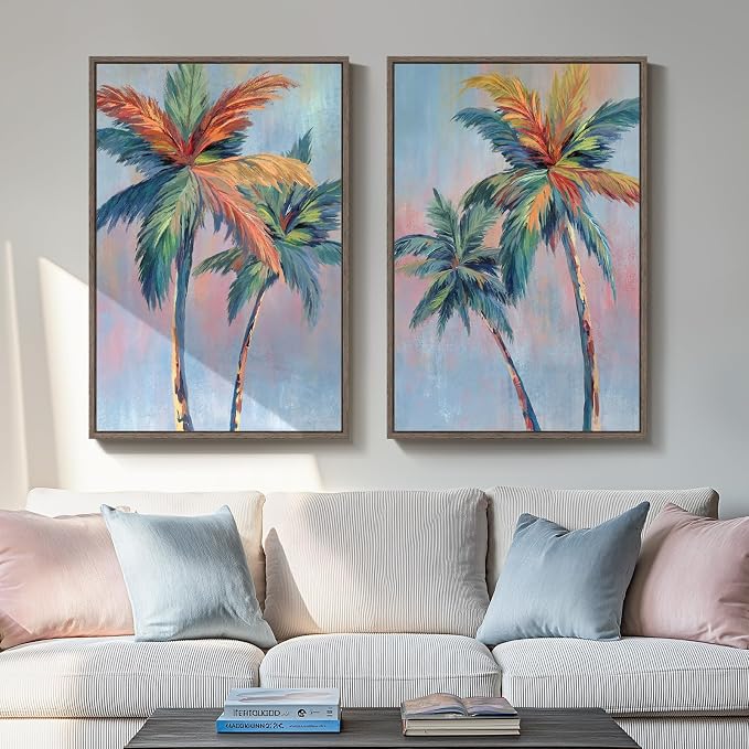 Framed Colorful Coastal Wall Art by Cuspin