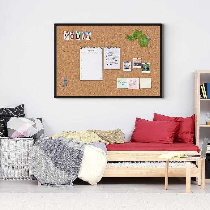 2-Pack Cork Board Bulletin Board 24 x 36, Office Board - Image 3