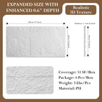3D Faux Stone Wall Panels, Waterproof Stone Texture Panels - Image 3