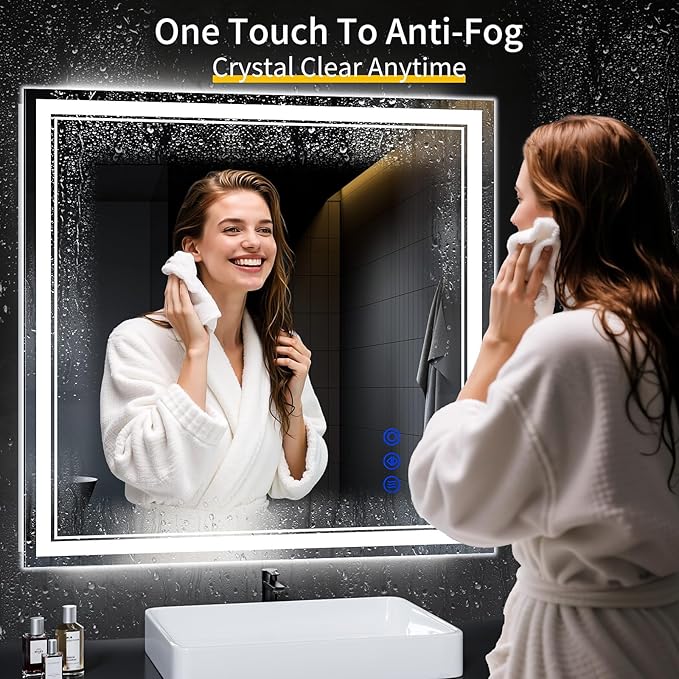 36"x36" LED Bathroom Mirror - Image 4