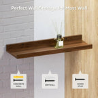 Boswillon Floating Shelves Set of 2, Farmhouse Wall Shelves - Image 6