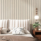 VEELIKE Coastal Oak Wood Wall Panels Peel and Stick Light Oak Wood Slat Wall - Image 4
