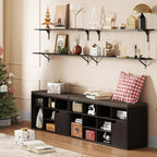 DINZI LVJ Long Wall Shelves, 47.3Inch Wall Mounted Shelves Set of 2, Extra - Image 2