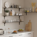 DINZI LVJ Long Wall Shelves, 47.3Inch Wall Mounted Shelves Set of 2, Extra - Image 7