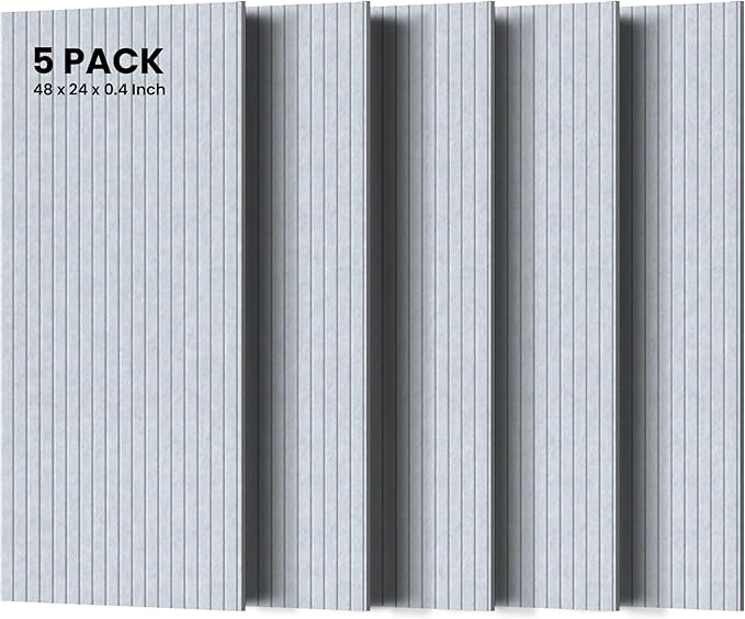 5 Pack Sound Proof Panels for Walls, 47.2 x 23.6 x 0.35 Inch Sound Deadening by TO-TH