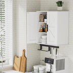 Homleke Bathroom Wall Cabinet, Over Toilet Storage Cabinet - Image 9