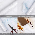 practicalWs Peel and Stick Marble Wallpaper 15.7'' x 472.4'' Marble Contact - Image 4