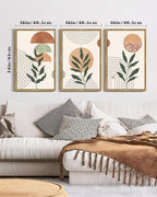 PHOPAGO Boho Wall Art Sage Plant Botanical Bohemain Framed Wall Printing Large - Image 2